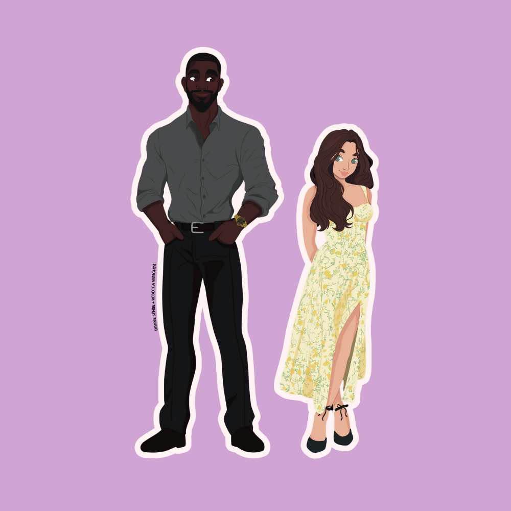 Kolbi and Magnolia Couple Sticker | Divine Sense Couples Sticker | Rebecca Wrights