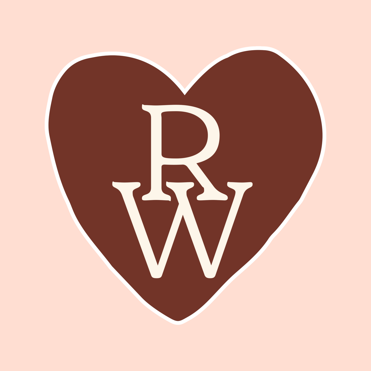 RW Heartmark Sticker