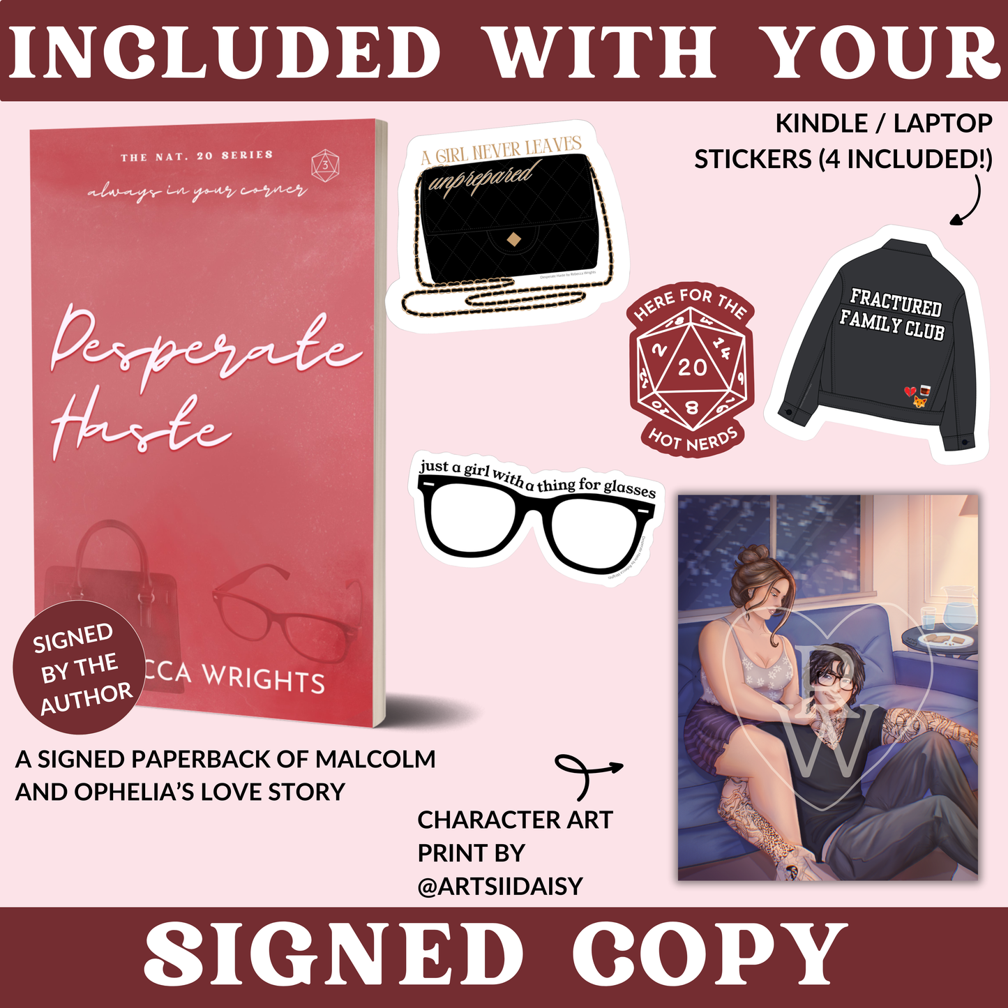 Desperate Haste Signed Paperback | Nat. 20 Series Book 3