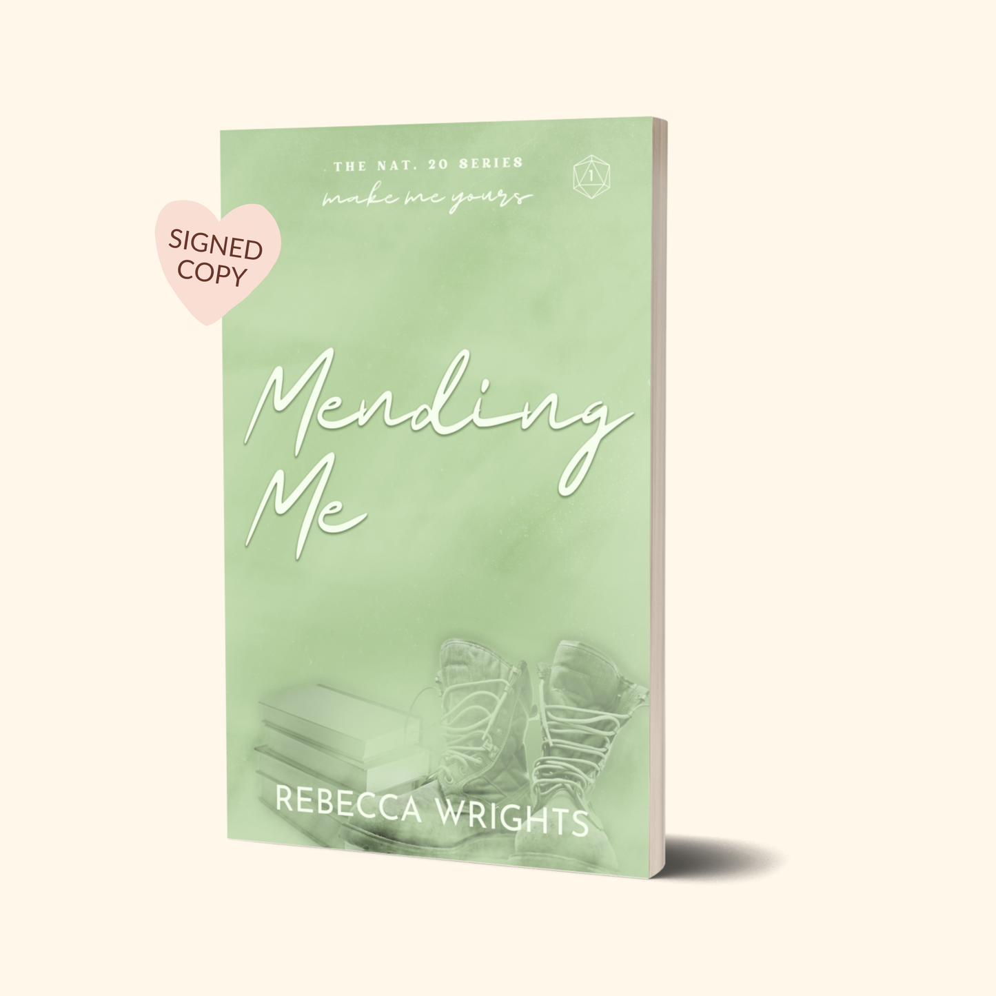 Mending Me Signed Paperback | Nat. 20 Series Book 1
