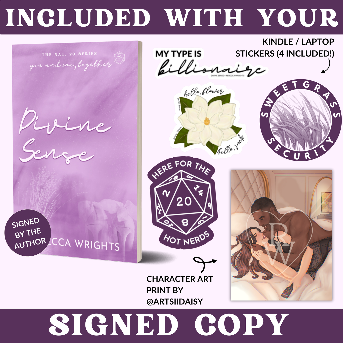 Divine Sense Signed Paperback | Nat. 20 Series Book 2