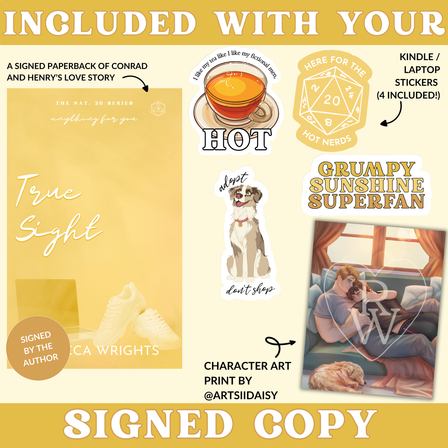 True Sight Signed Paperback | Nat. 20 Series Book 4