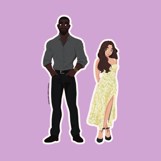 Kolbi and Magnolia Couple Sticker | Divine Sense Couples Sticker | Rebecca Wrights