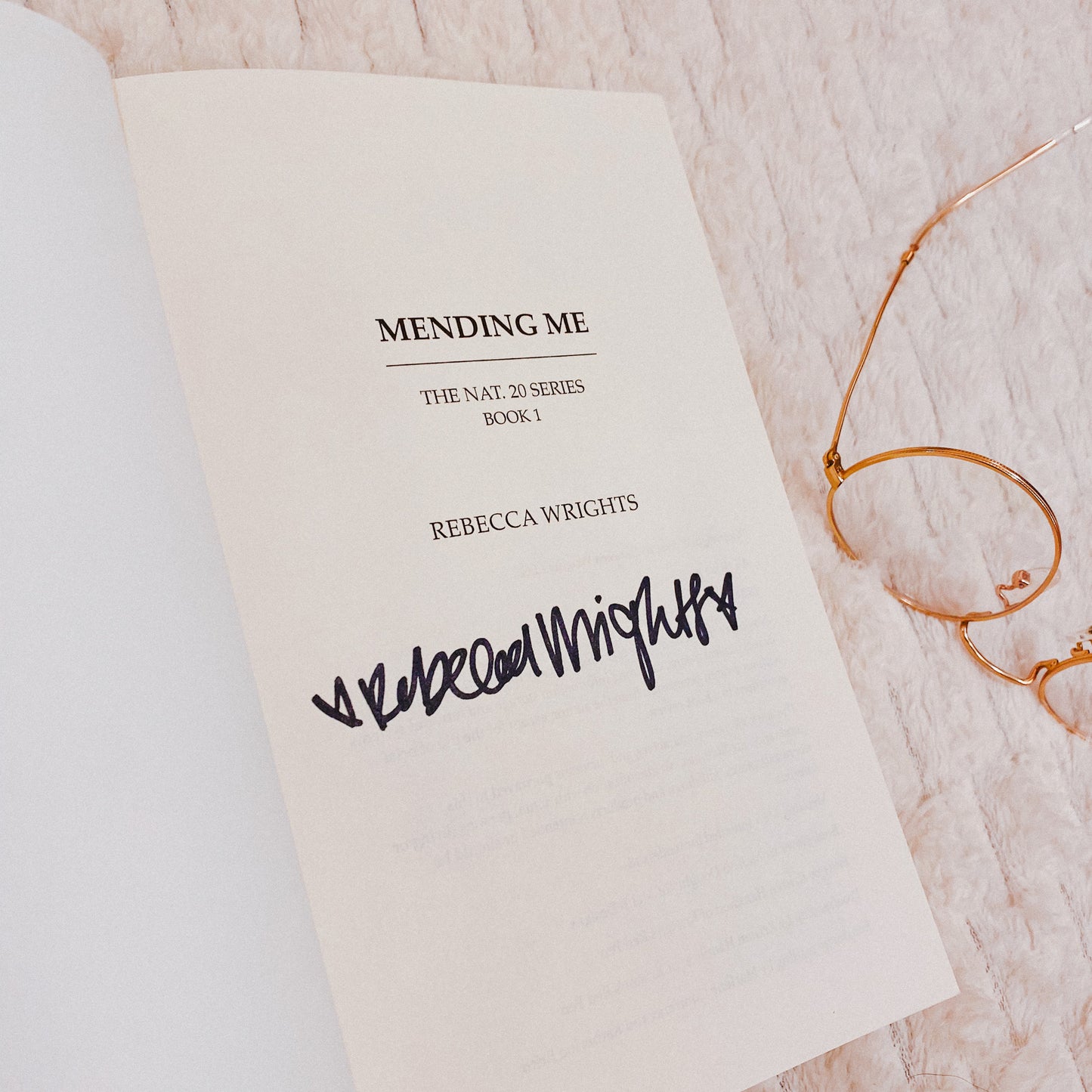 Mending Me Signed Paperback | Nat. 20 Series Book 1