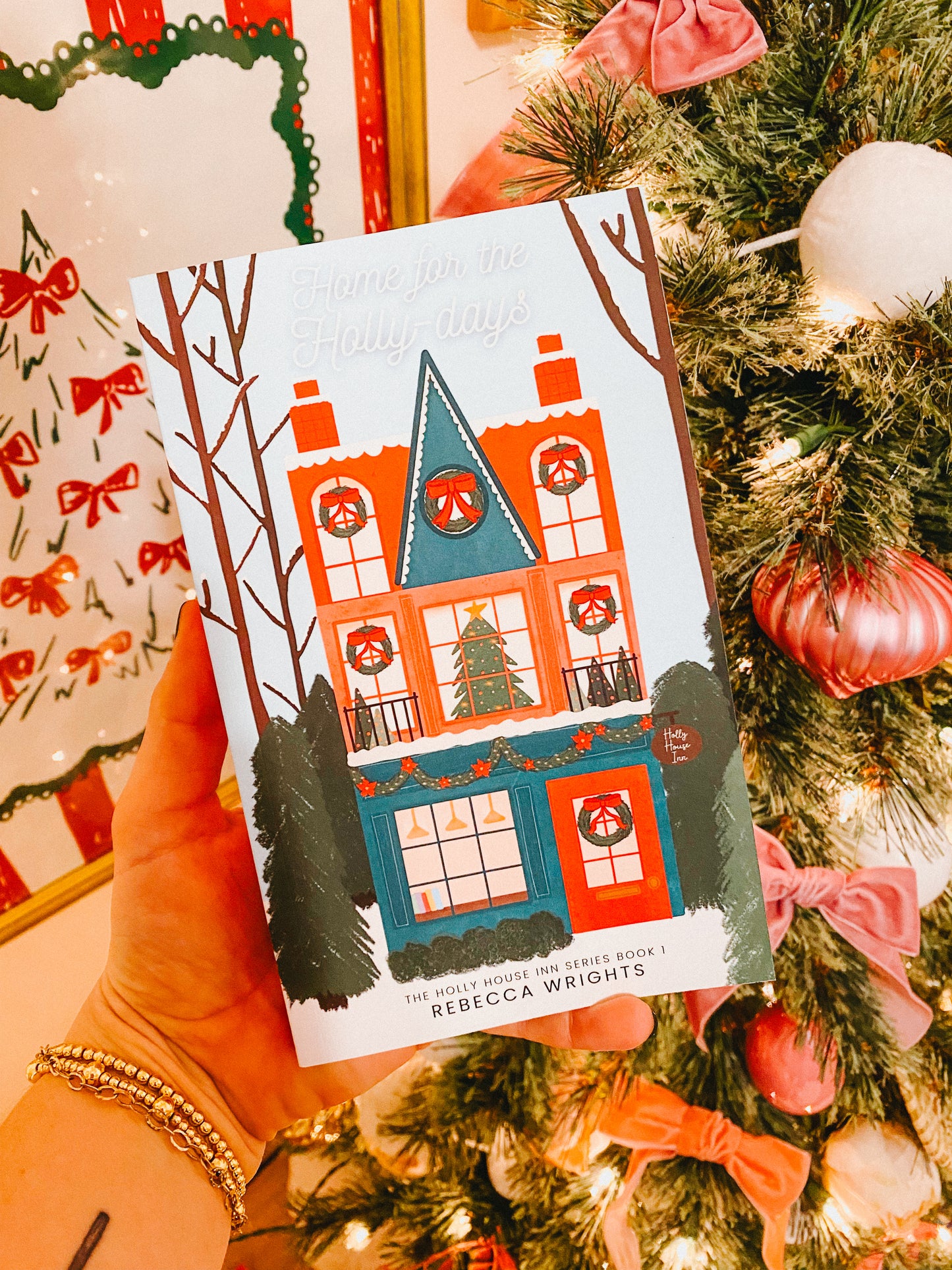 Home for the Holly-Days SIGNED PAPERBACK by Rebecca Wrights | Holly House Inn Book 1