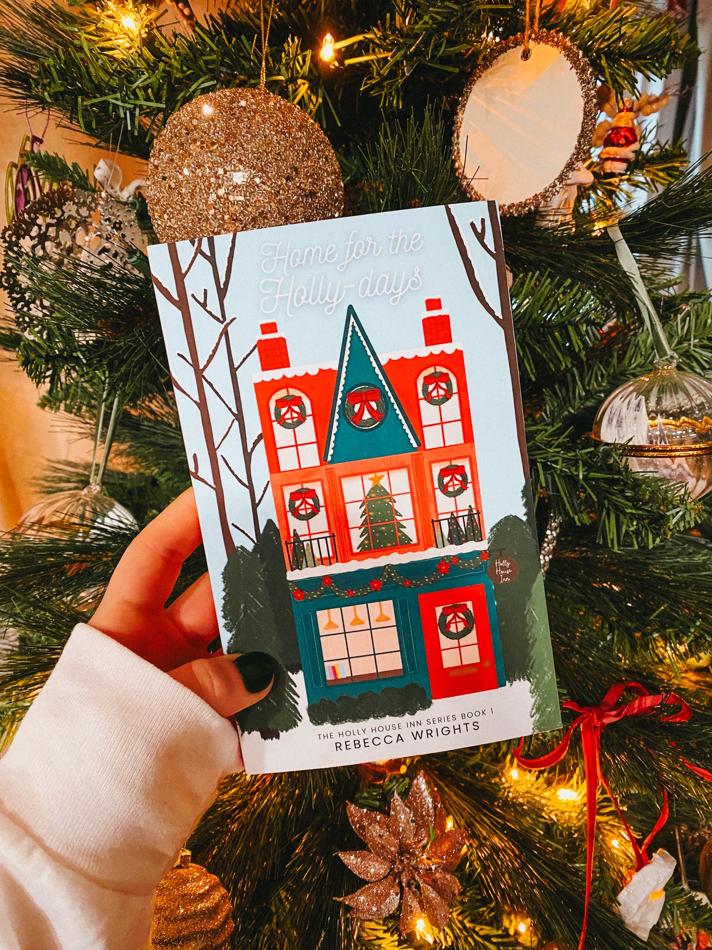 Home for the Holly-Days SIGNED PAPERBACK by Rebecca Wrights | Holly House Inn Book 1