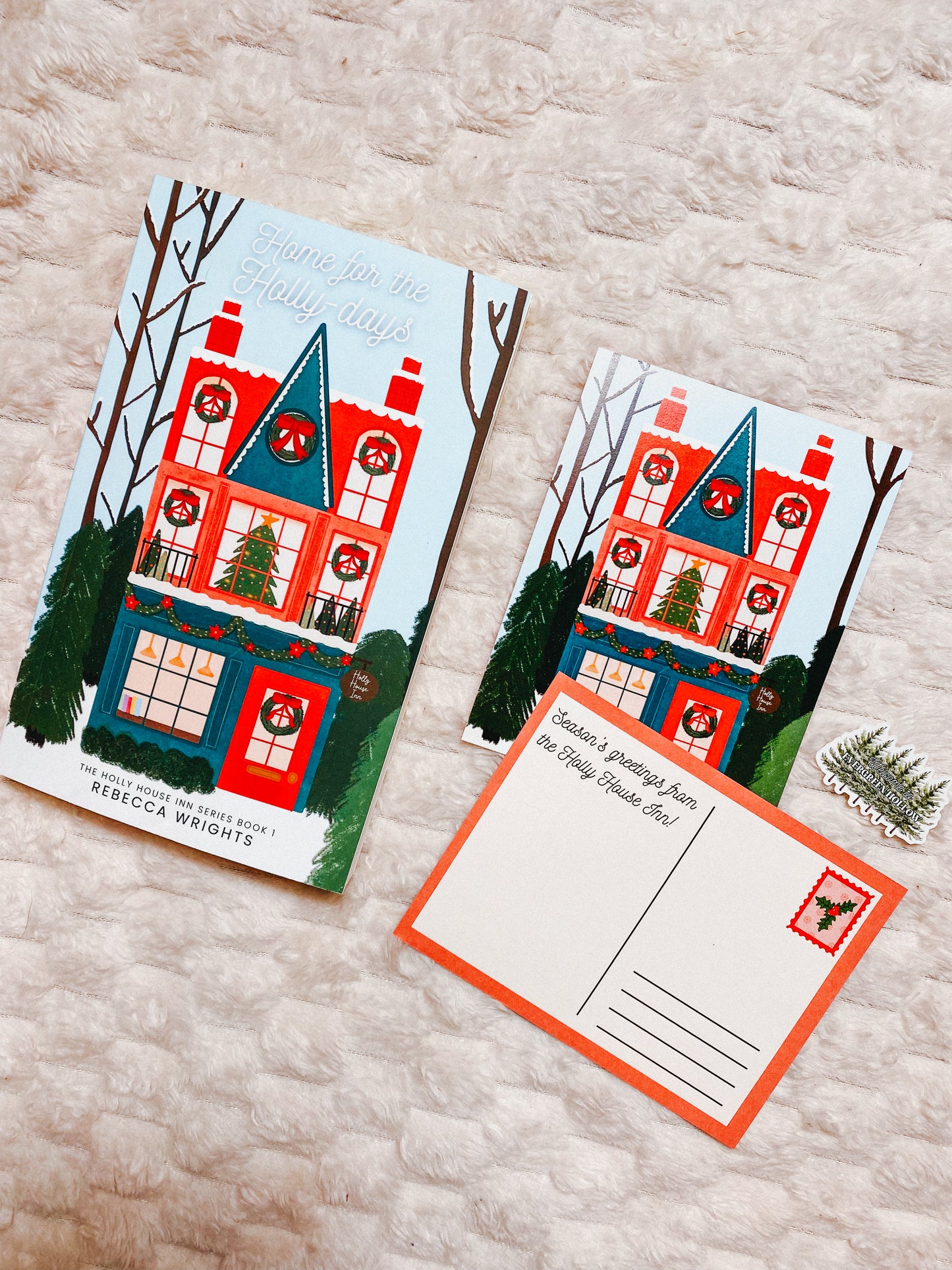 Home for the Holly-Days SIGNED PAPERBACK by Rebecca Wrights | Holly House Inn Book 1