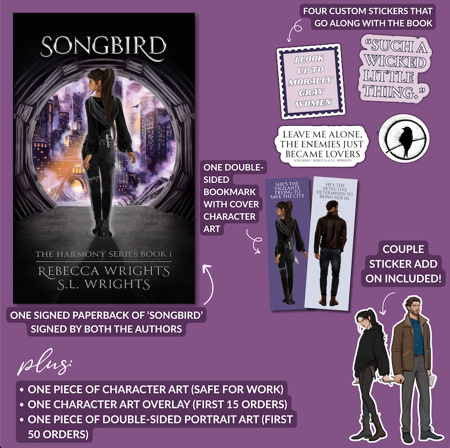 Songbird Signed Paperback PREORDER | The Harmony Series Book One by Rebecca and S.L. Wrights