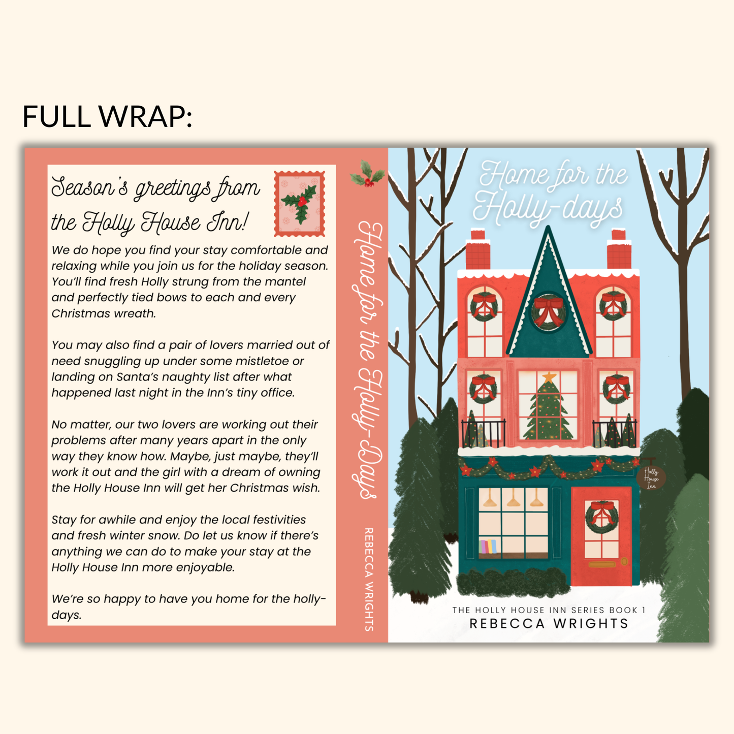 Home for the Holly-Days SIGNED PAPERBACK by Rebecca Wrights | Holly House Inn Book 1