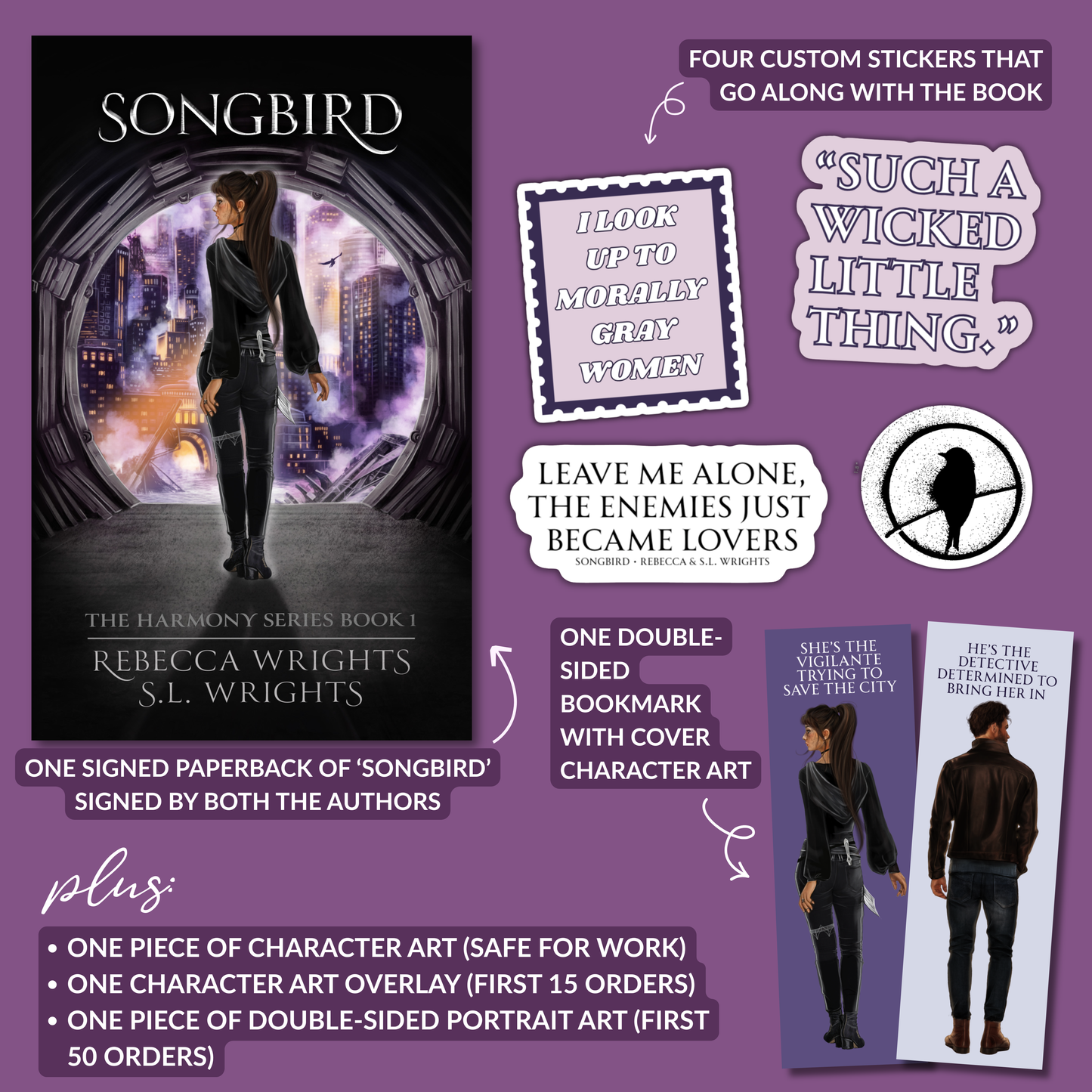 Songbird Signed Paperback PREORDER | The Harmony Series Book One by Rebecca and S.L. Wrights