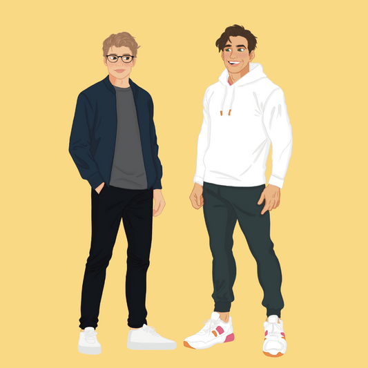 Conrad and Henry Couple Sticker | True Sight Couples Sticker | Rebecca Wrights